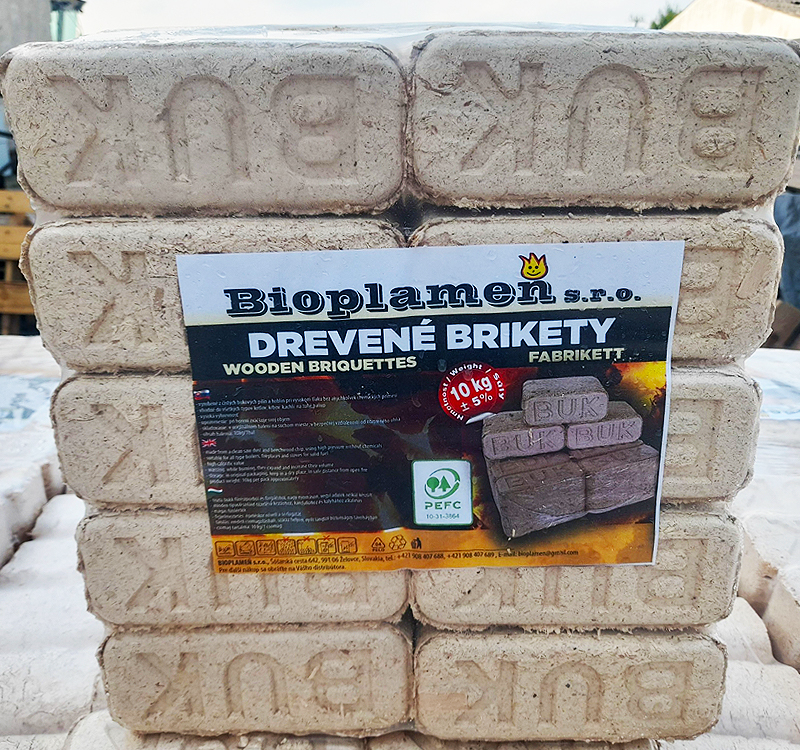 brikety RUF drevené brikety RUF do krbu